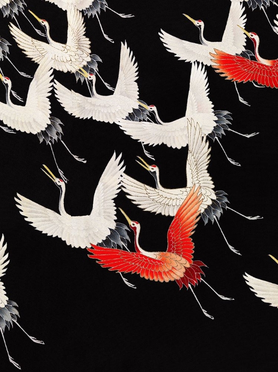 Picture of FURISODE WITH A MYRIAD OF FLYING CRANES (1910A??1920) FULL