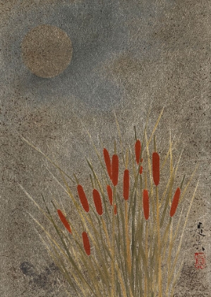 Picture of JAPANESE GRASS FIELD AT NIGHT (1807A??1891) FULL