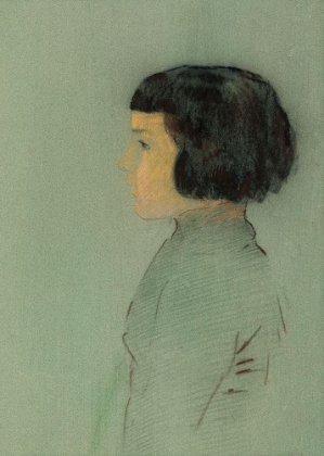 Picture of YOUNG WOMAN IN PROFILE