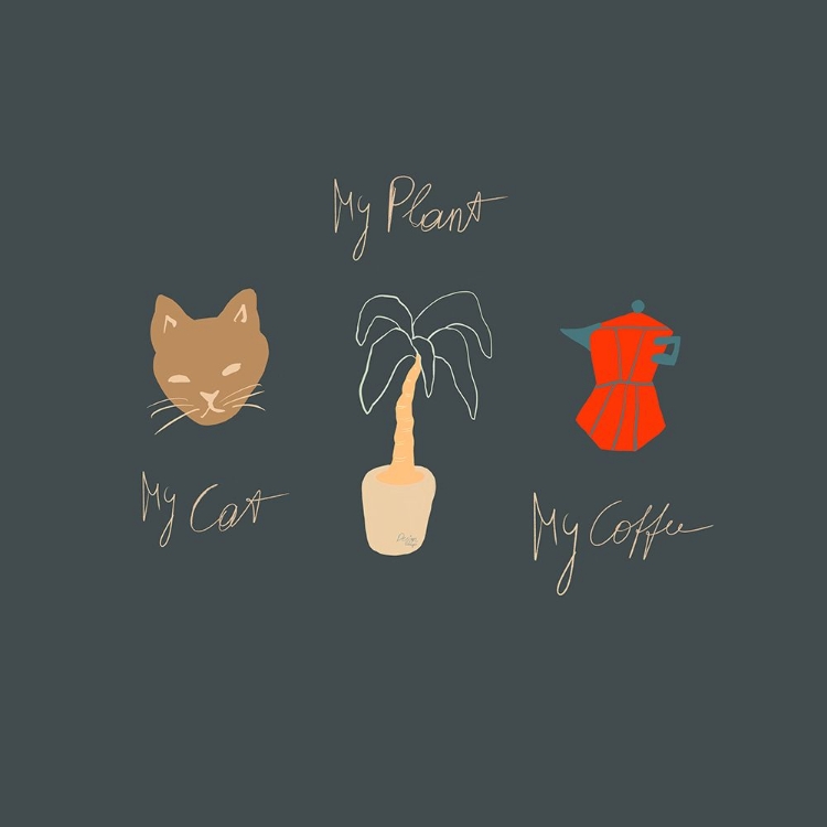 Picture of MY CAT MY PLANT MY COFFEE