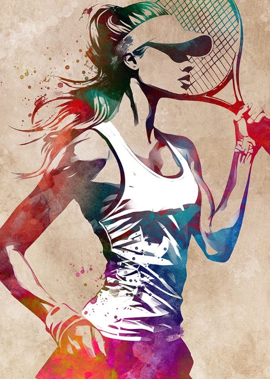 Picture of TENNIS PLAYER SPORT ART