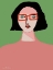 Picture of LADY WITH RED GLASSES