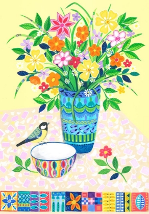 Picture of FLOWER BOUQUET AND BIRD