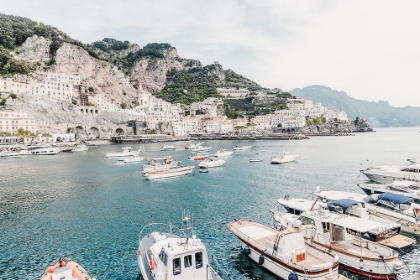 Picture of AMALFI COAST WITH BOATS #2