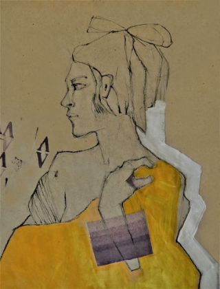 Picture of WOMAN WITH YELLOW BLANKET