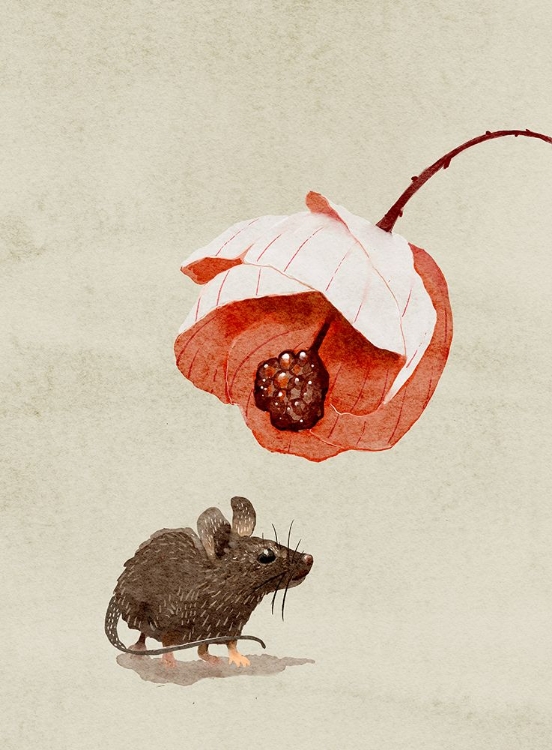 Picture of MOUSE AND FLOWER