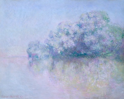 Picture of A?LE AUX ORTIES NEAR VERNON (1897) BY CLAUDE MONET