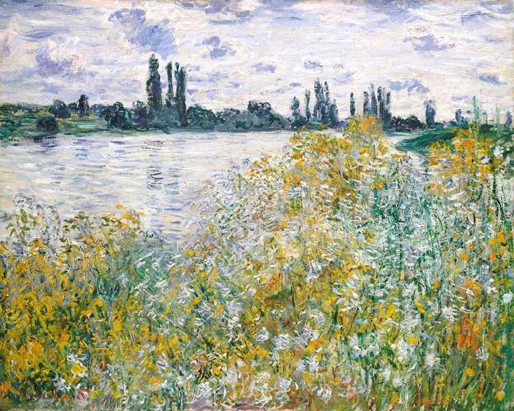 Picture of A?LE AUX FLEURS NEAR VACTHEUIL (1880) BY CLAUDE MONET