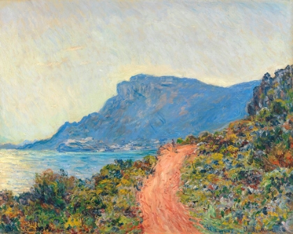 Picture of LA CORNICHE NEAR MONACO (1884) BY CLAUDE MONET