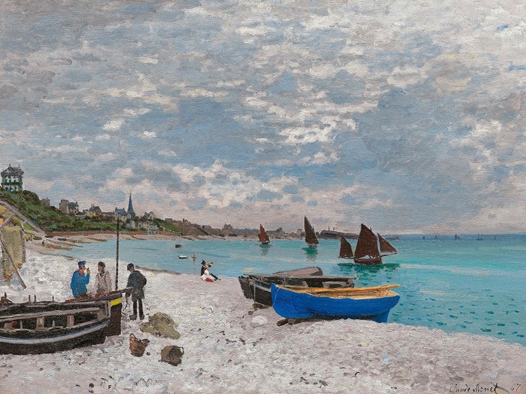 Picture of THE BEACH AT SAINTE ADRESSE (1867)