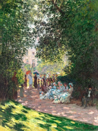 Picture of THE PARC MONCEAU (1878) BY CLAUDE MONET