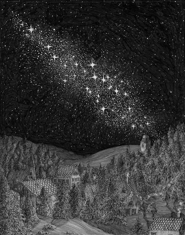 Picture of SLEEPING UNDER THE STARS ORIGINAL