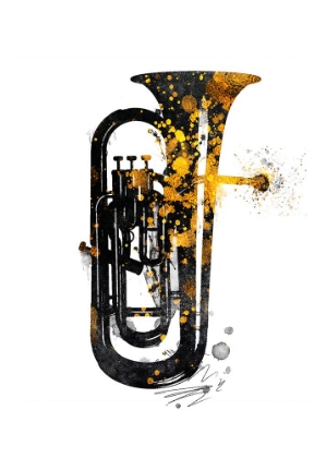 Picture of BLACK AND GOLD MUSIC ART EUPHONIUM