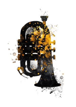 Picture of BLACK AND GOLD MUSIC ART TUBA