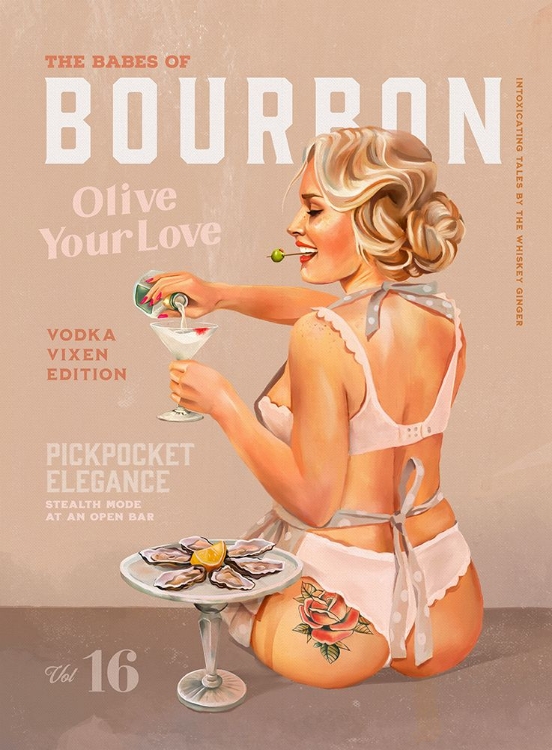 Picture of BABES OF BOURBON VOL 16 VINTAGE VODKA MARTINI PIN UP GIRL