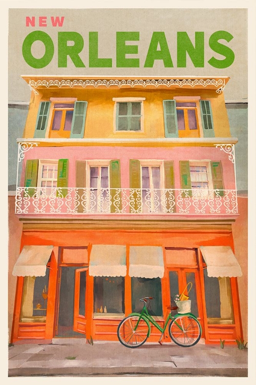 Picture of NEW ORLEANS LOUISIANA VINTAGE TRAVEL POSTER