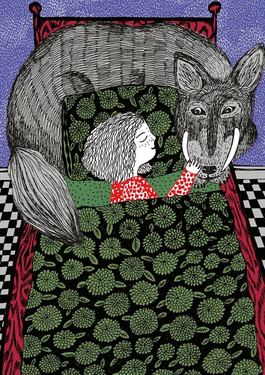 Picture of GIRL AND WOLF