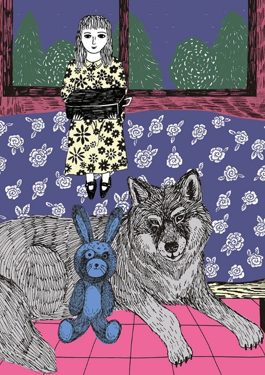 Picture of GIRL WITH WOLF