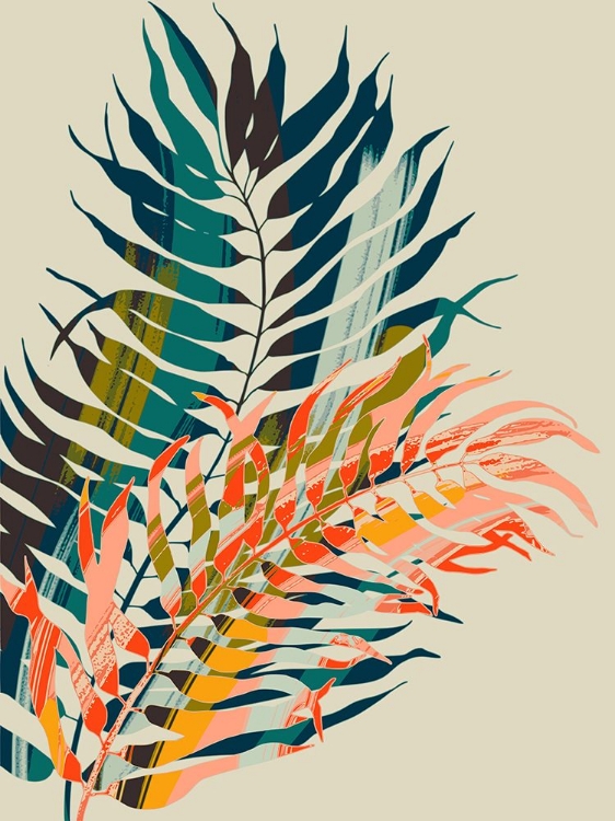 Picture of COLORFUL PALM LEAVES