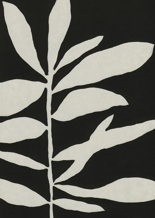 Picture of LINOCUT BRANCH #3 / WHITE A BLACK