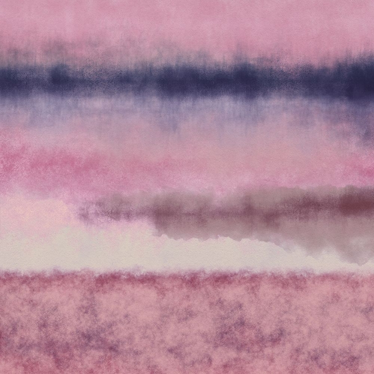 Picture of ABSTRACT WATERCOLOR LANDSCAPE IN PASTEL COLORS NO. 4. PINK