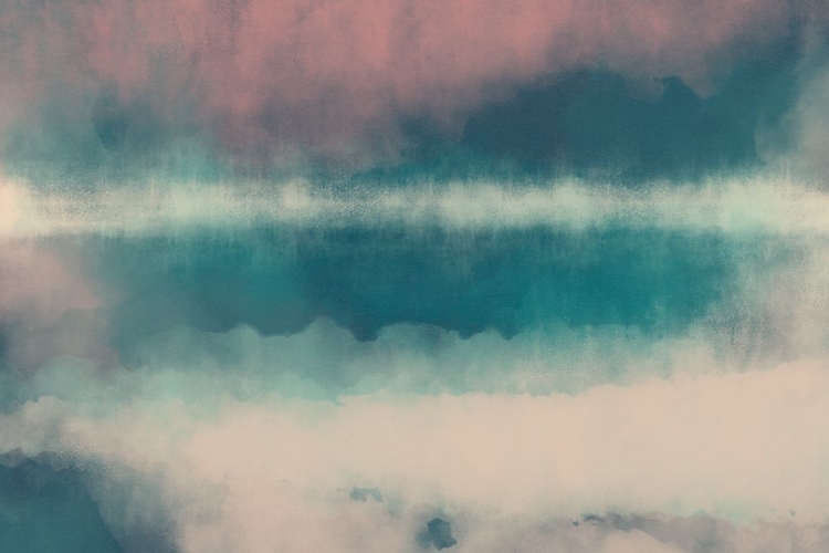 Picture of ABSTRACT LANDSCAPE IN TURQUOISE