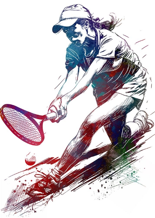 Picture of TENNIS PLAYER SPORT ART