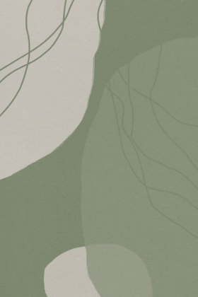 Picture of MODERN ABSTRACT MINIMALIST  SHAPES IN SAGE AND WHITE  0008