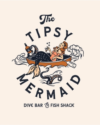 Picture of TIPSY MERMAID DIVE BAR MERMAID ART