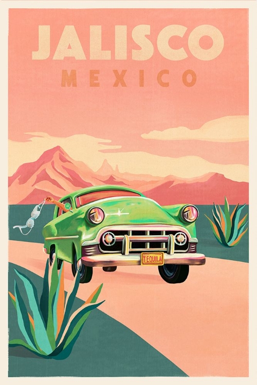 Picture of JALISCO MEXICO VINTAGE TRAVEL POSTER