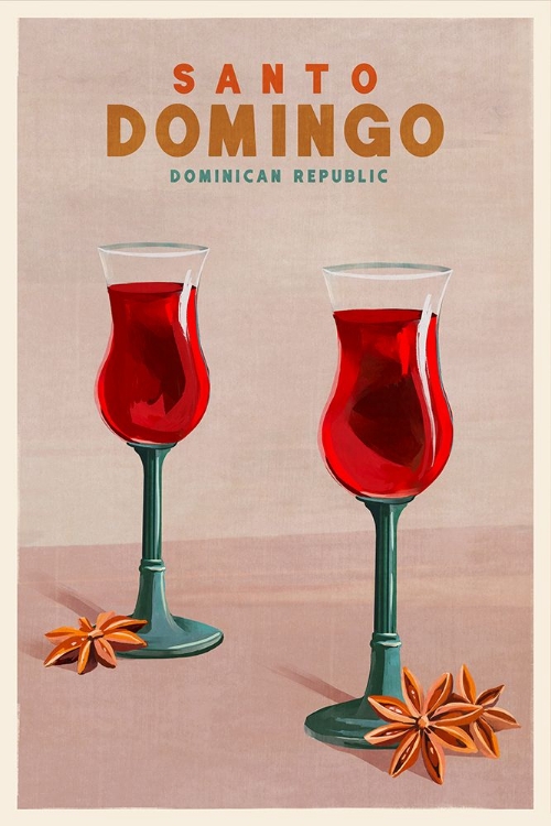 Picture of SANTO DOMINGO DOMINICAN REPUBLIC COCKTAIL ART