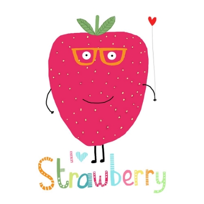 Picture of I LOVE STRAWBERRY! CUTE STRAWBERRY HOLDING A HEART