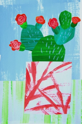 Picture of TROPICAL CACTUS STILL LIFE