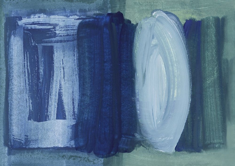 Picture of BRUSHSTROKES BLUE GREEN