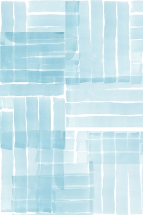 Picture of LIGHT BLUE WATERCOLOUR GRID WASH 1