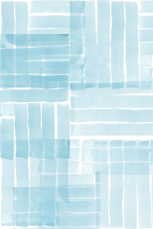 Picture of LIGHT BLUE WATERCOLOUR GRID WASH 1