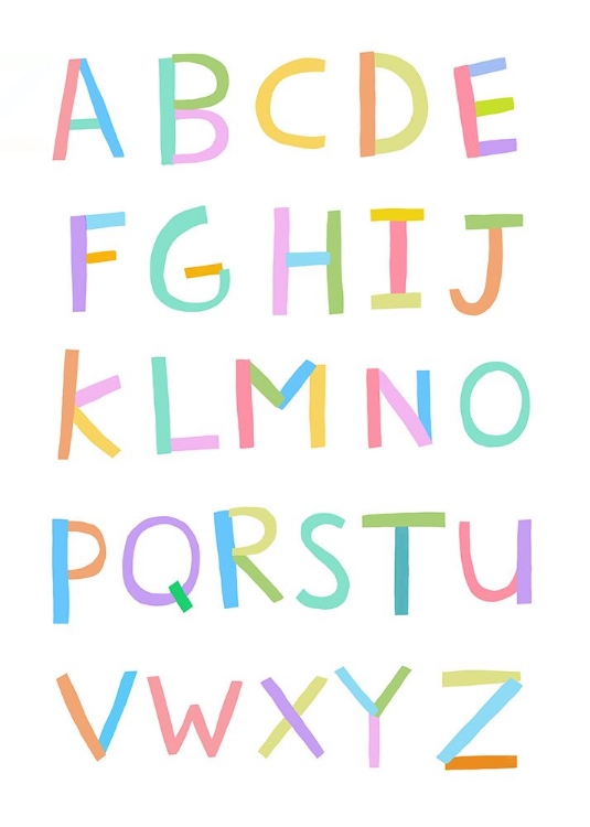 Picture of HAND DRAWN ALPHABET BY ARTIST CARLA DALY