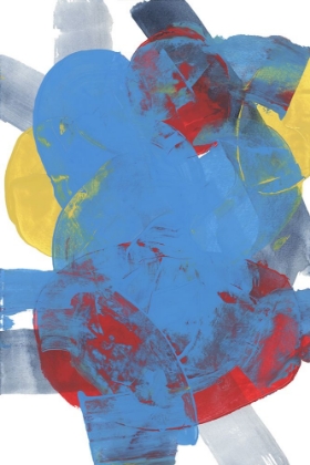 Picture of ABSTRACT BLUE RED YELLOW SHAPES 2