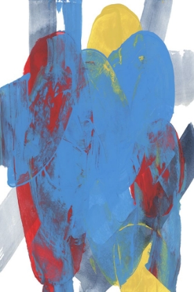 Picture of ABSTRACT BLUE RED YELLOW SHAPES 3