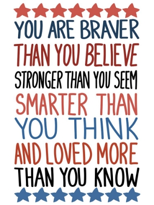 Picture of YOU ARE BRAVER 1