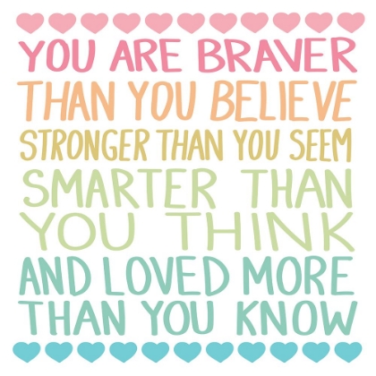 Picture of YOU ARE BRAVER