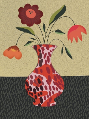 Picture of ANIMAL PRINT VASE 1