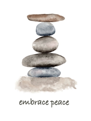 Picture of SPIRITUAL ROCK PILES EMBRACE PEACE