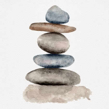 Picture of ZEN STONES WATERCOLOR BALANCE