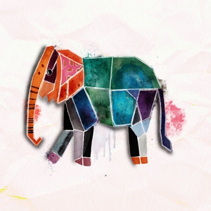 Picture of STAINED GLASS ELEPHANT