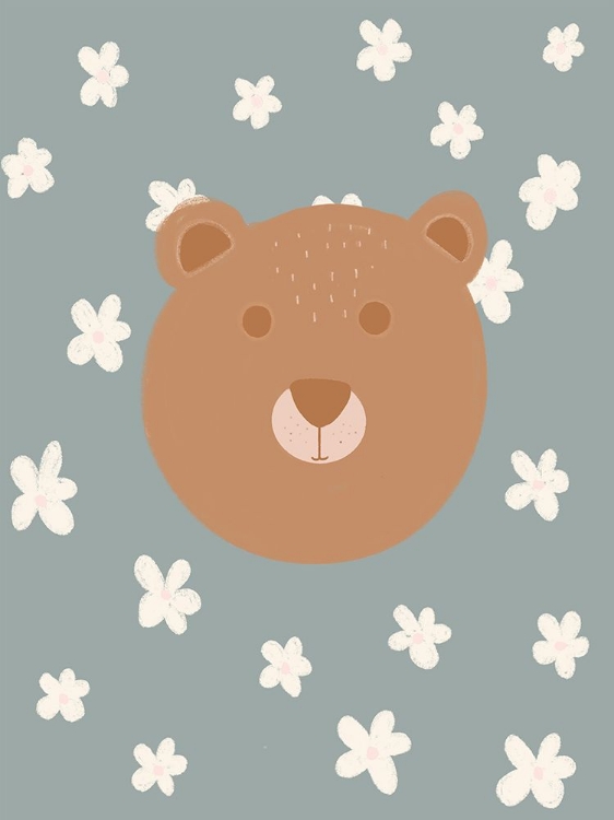 Picture of BROWN BEAR WITH FLOWERS