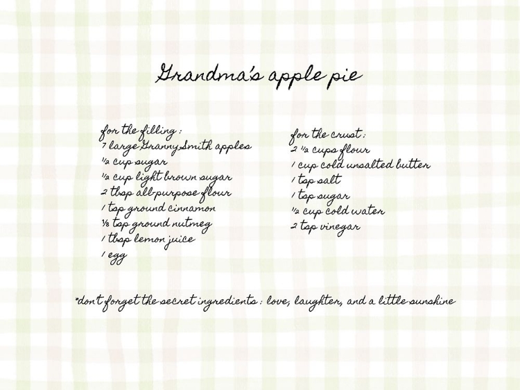 Picture of GRANDMAS APPLE PIE PLAID