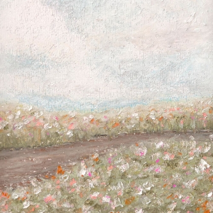 Picture of PASTEL OIL FLORAL FIELDS