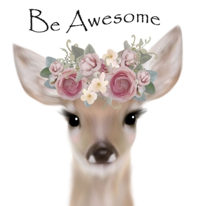 Picture of FLORAL DEER BE AWESOME