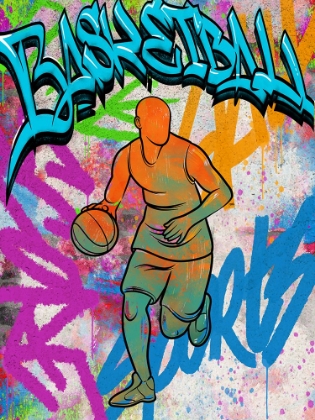 Picture of GRAFFITI BASKETBALL PLAYER